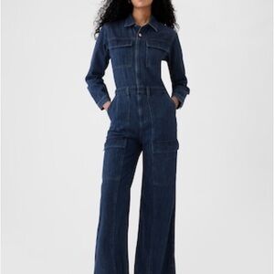 GAP Women's Blue Denim Overalls